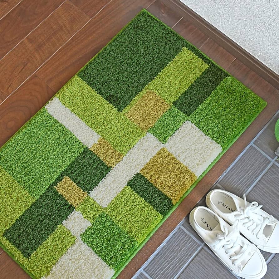 【美品】マスターウォール　suminoe ラグ　モスグリーン Amazon | ISHIBASHI 玄関マット クアド 45×75 cm グリーン 洗える 滑り
